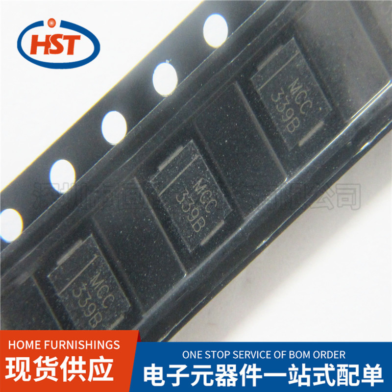 单齐纳二极管SMBJ5339B-TP SMB/DO-214AA