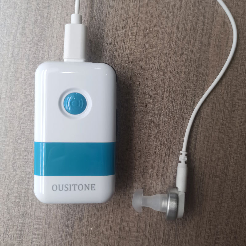 Caja de audífonos batería especial para los ancianos recargable oído sordo espalda de alta potencia auriculares individuales y dobles orejas de mediana edad y ancianos