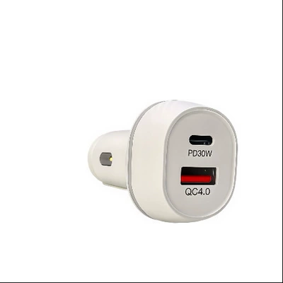 Mobil şarj cihazları – Universal 65W Super Fast - 731usb-ausb-cdual-port-simultaneous-fast-chargingmulti-protocol-fast-charging48w-white-bare-metal-opp-bag