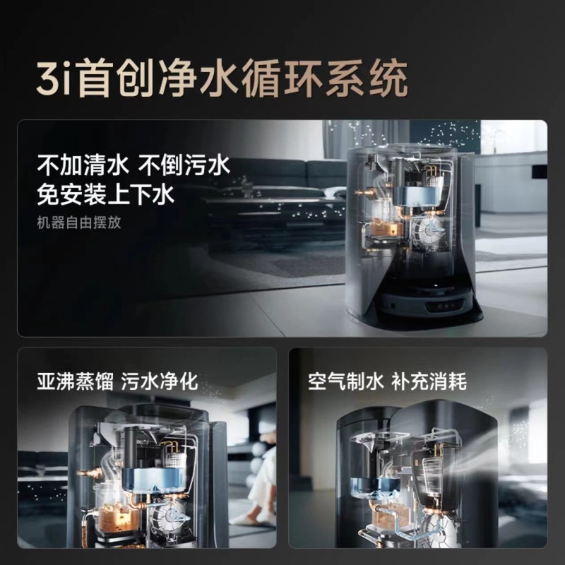 3I 掃除ロボット F1 定圧ローラー 活性洗浄機 自動上下水洗浄 集塵・吸引・モップオールインワン|undefined