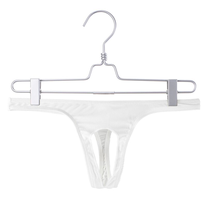 Dropshipping Men's Underwear Open Crotch Micro-Thread Thong Thin Ribbed Sexy Thong for Young Men