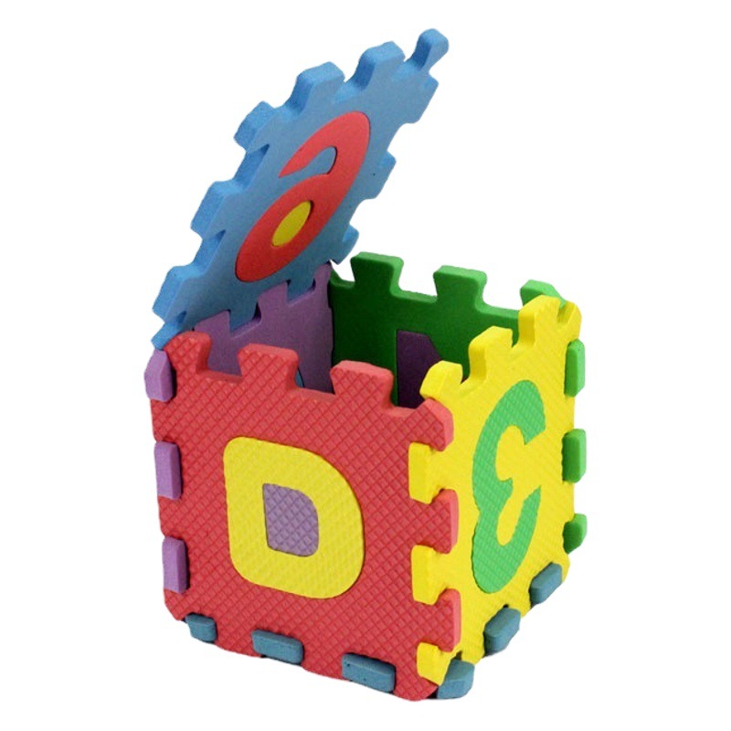 Juguetes transfronterizos letras digitales rompecabezas de espuma estera bebé gateando estera de espuma juguetes educativos para niños