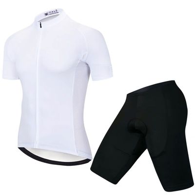 Pure white Bicycle clothes Mountain Voluntarily Bicycle Jersey Dynamic Cycling clothes ventilation Short sleeved Jersey