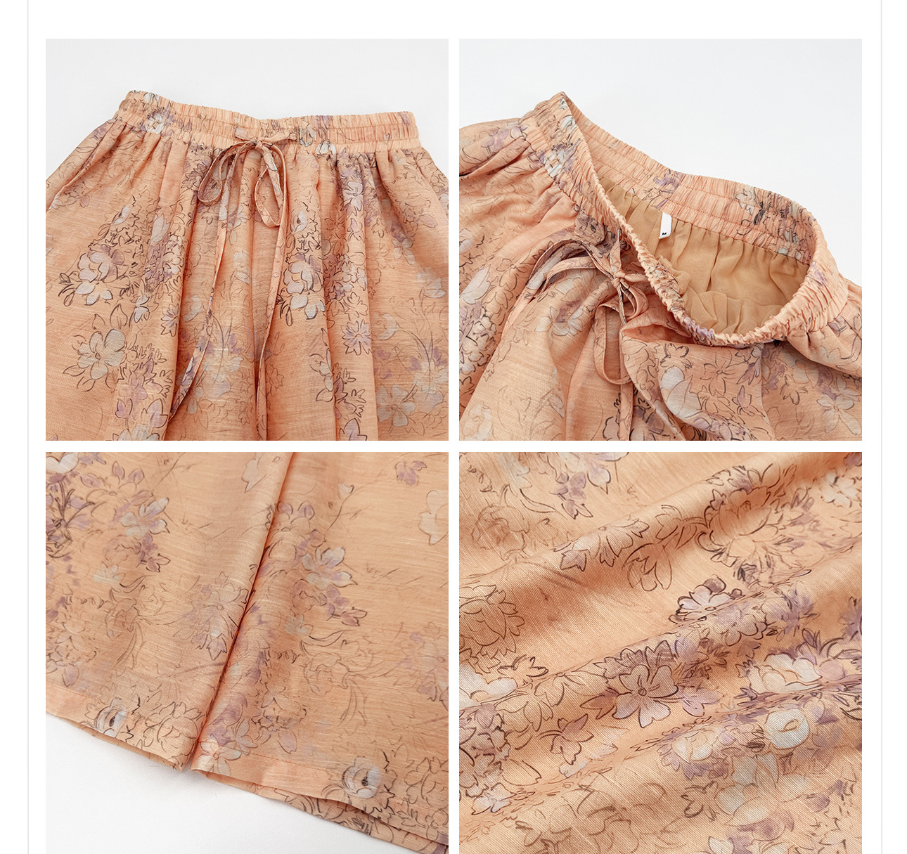 Bộ đồ bộ nữ phong cách Trung Hoa mới, áo rộng quần ống rộng họa tiết jacquard, form suông thoải mái — Trang chủ, bộ đồ, Quần dài chi tiết 18