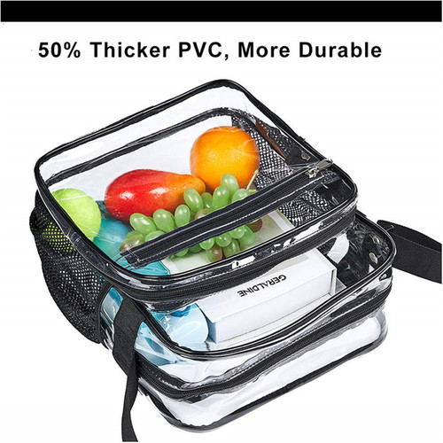 Manufacturer wholesale Amazon new PVC transparent crossbody travel portable shoulder backpack straps can be customized