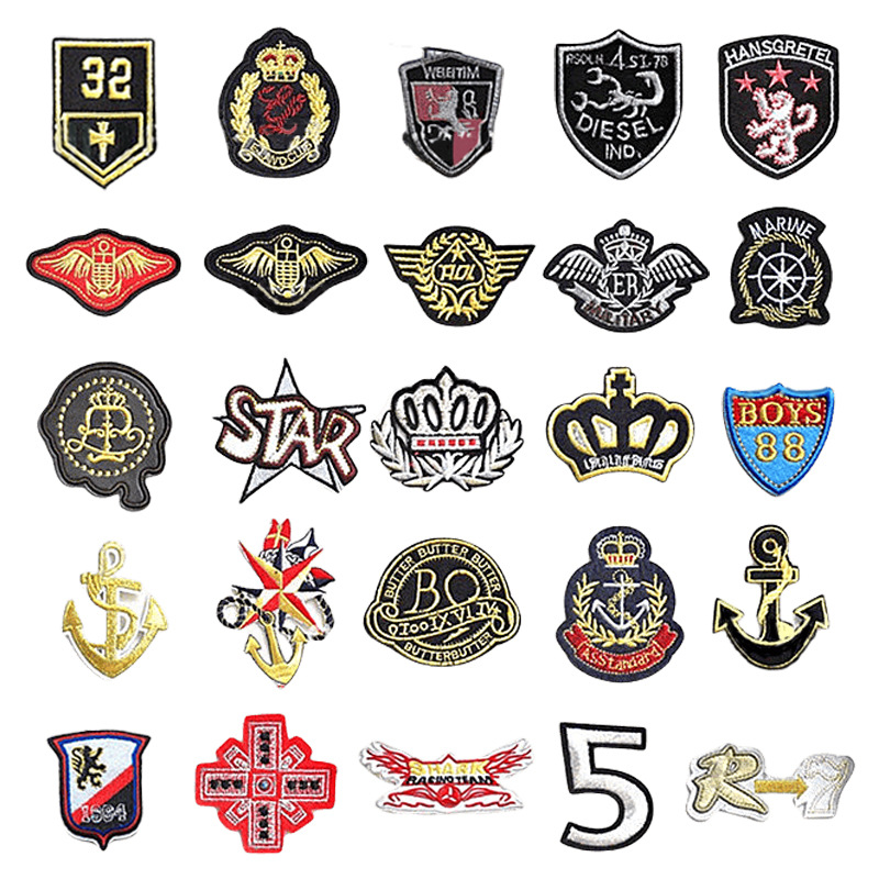 新款补丁贴 裤子补丁贴 刺绣贴熨烫花章服装饰贴DIY补丁贴亮片