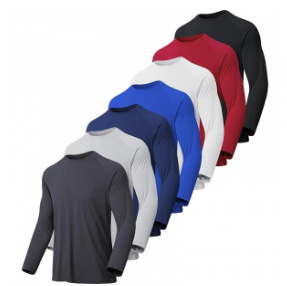 欧米越境青少年向けメンズゆったりラウンドネック長袖日焼け止めTシャツ 3Dデジタルプリント原工場|undefined