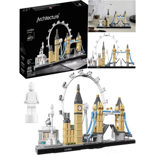 Chinese city series London Skyline Building Street View building blocks assembling educational children's toys boys gifts