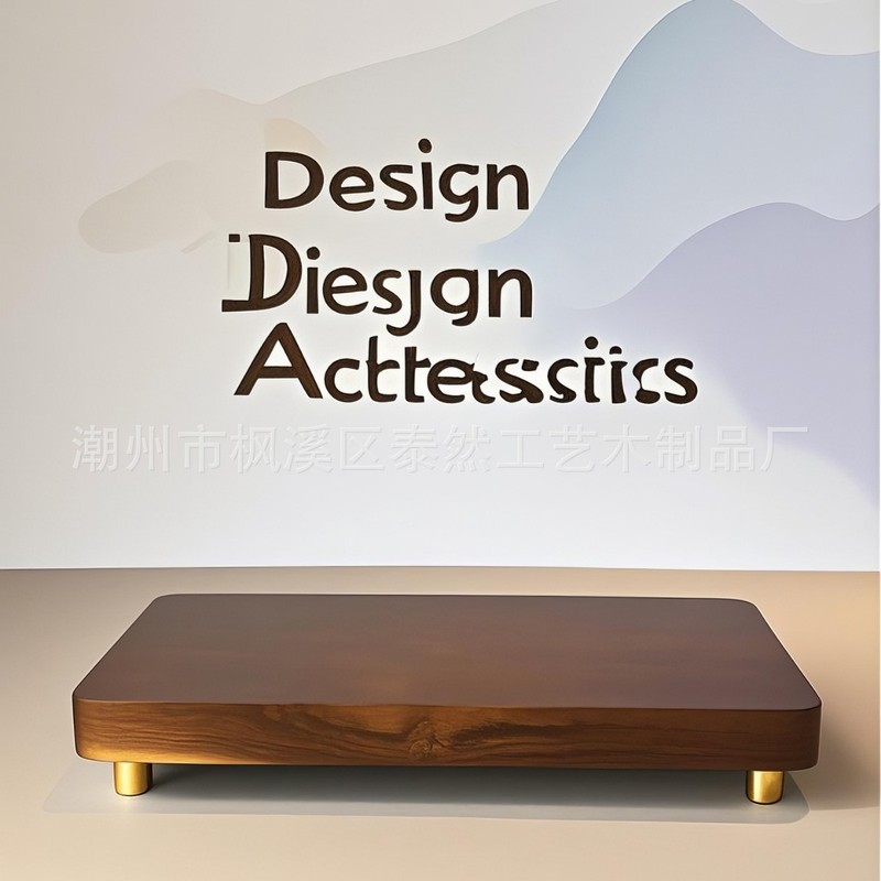 Ornamental Crafts Display Pure Solid Wood Base, Soft Decoration Bonsai, Buddha Statue Decorations, Solid Wood Crystal Stone Base