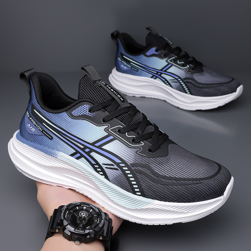 46 남성과 여성을 위한 대형 인기 2025 스포츠 조깅화, 경량 쿠셔닝 메쉬 통기성 운동화, 드롭 배송