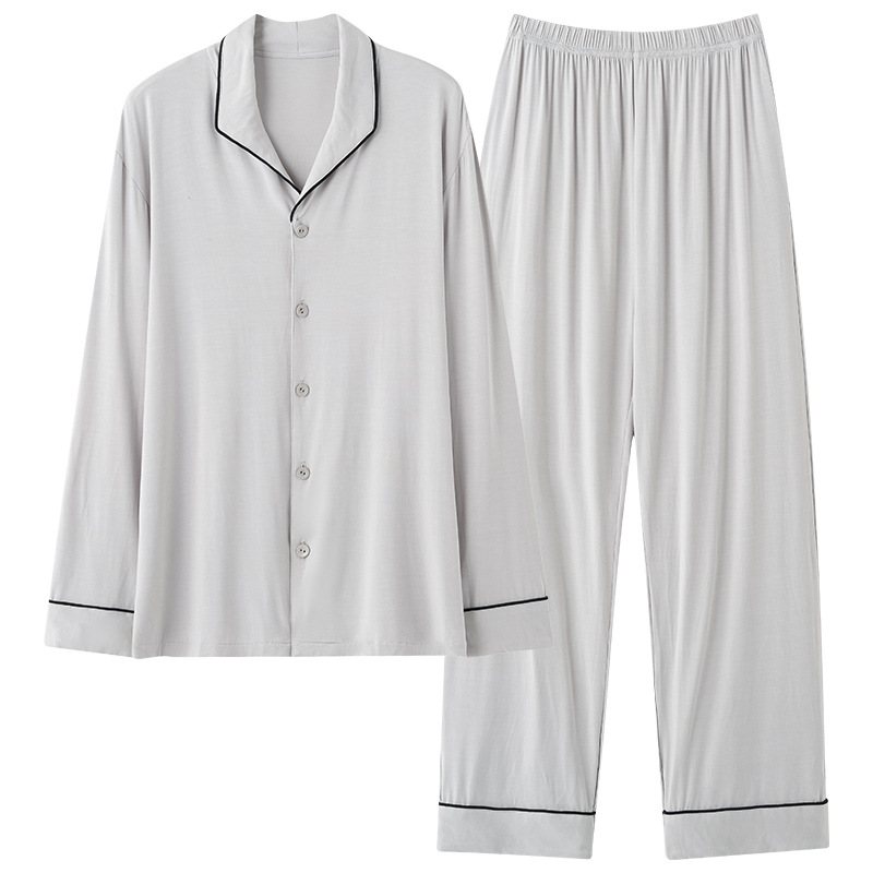 Pijamas para hombres 2024 nuevo hielo de invierno y otoño hombre de gran tamaño de alta sensación moda ropa de casa primavera y otoño mangas largas