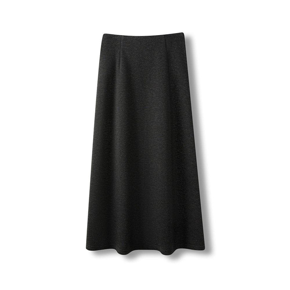 Elegant cashmere demi-season skirt