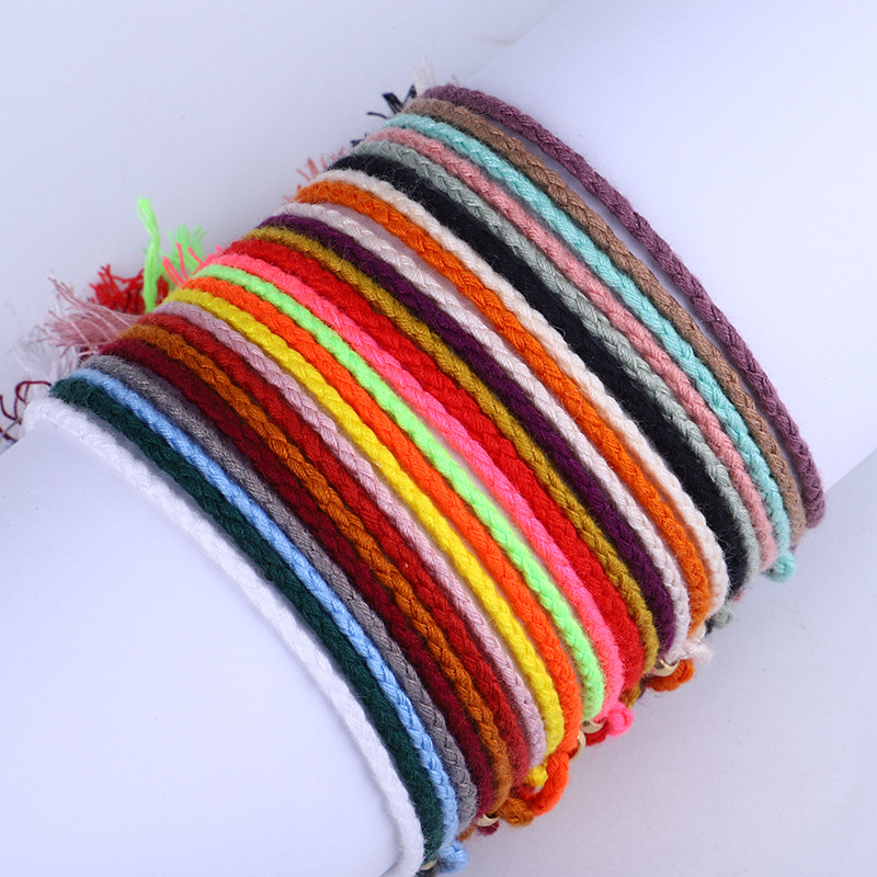 Simple Style Solid Color Rope Braid Women's Bracelets display picture 3