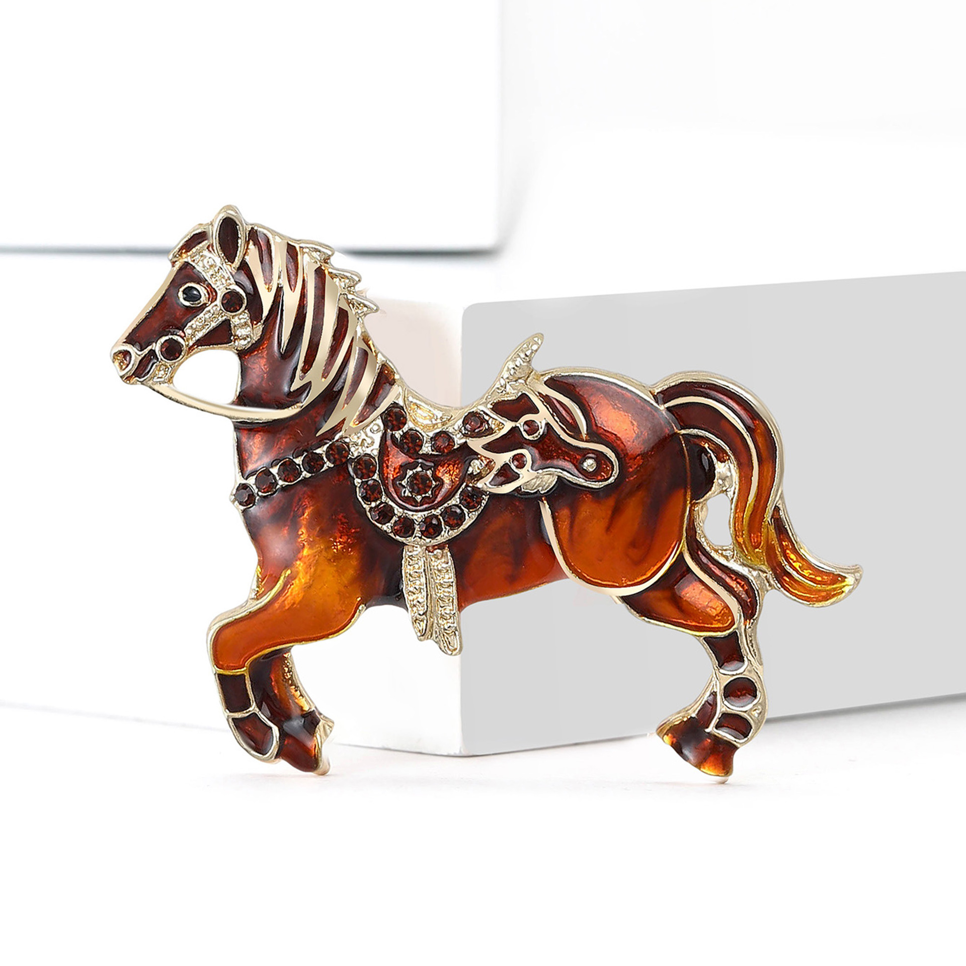 Vintage broche voor dames, parel en kristallen speld voor kleding_voghion.com