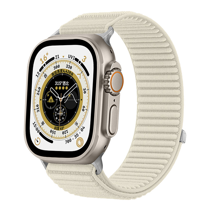 Correa de Nylon Tejido para Reloj Inteligente Apple Watch 10/11/12, Ajustable