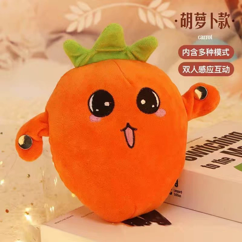 Carrot induction strawberry, electric plush toy, doll, internet celebrity, wholesale