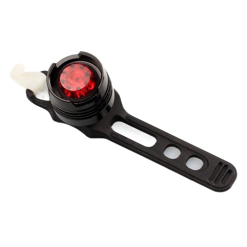 Aleación de aluminio bicicleta gema luz trasera solo ojo faro resalte advertencia trasera mountain bike Riding accesorios equipo