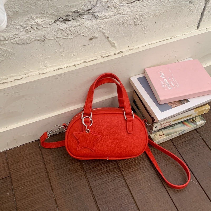 Niche Design Bowling Bag For Women, Cute 2026 New Retro Handbag, Single Shoulder Crossbody Boston Bag - Thumbnail 2
