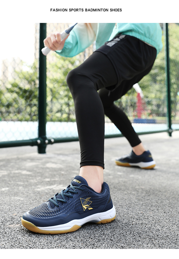 Zapatos de bádminton estilo pareja, competiciones deportivas de estudiantes jóvenes de entrenamiento profesional, zapatos de voleibol para mujeres, anti_voghion.com