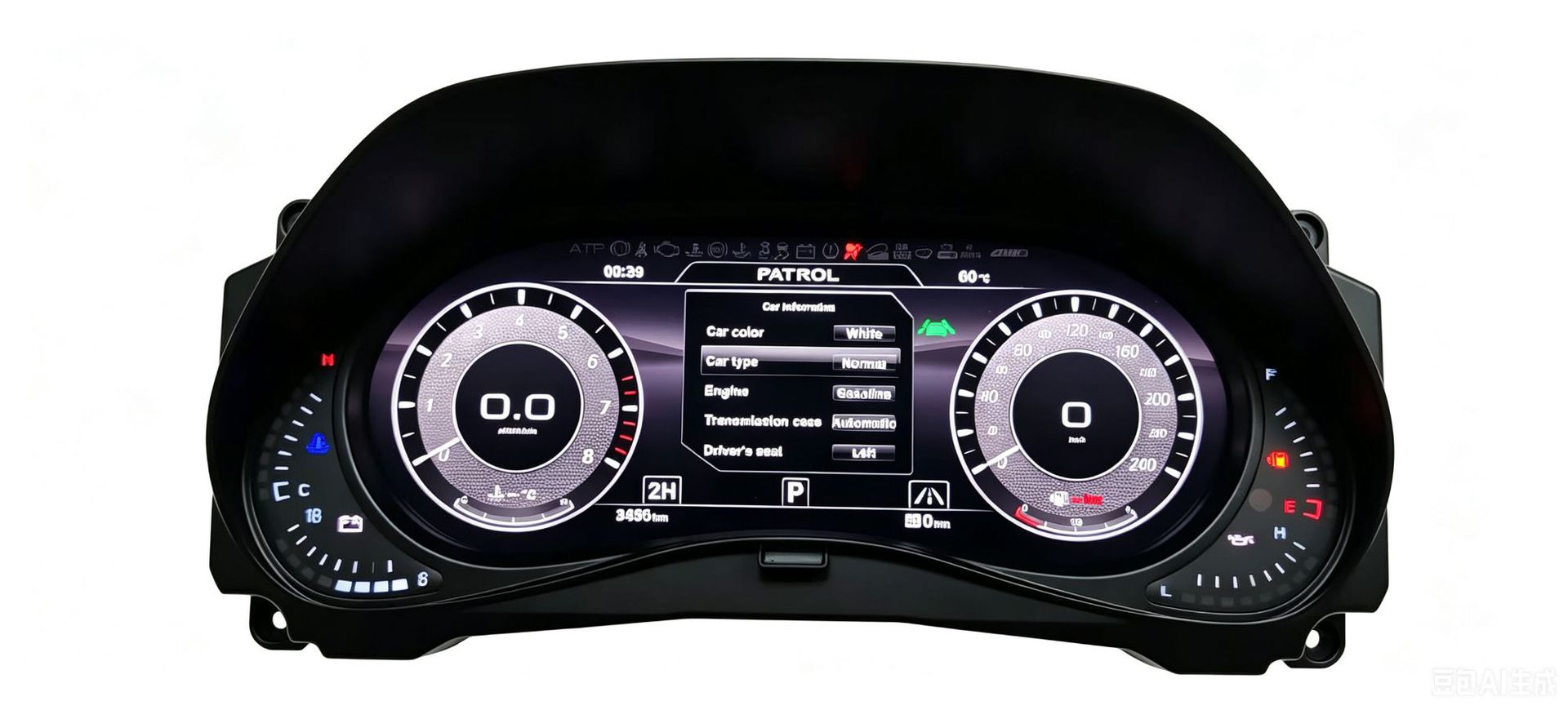 Suitable for Nissan Patrol Y62 and Infiniti Qx Series Modification and Upgrade to Full Lcd Instrument Panel 12.3inch