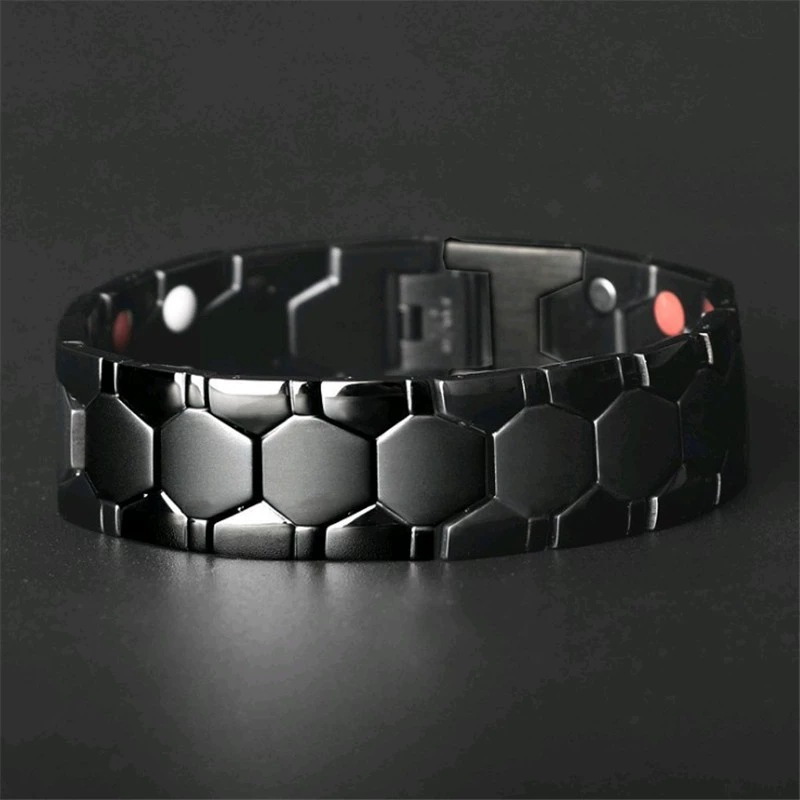 Cross-Border Hot-Selling European and American Popular Items: Diamond-Shaped Magnetic Bracelets for Men and Women, Detachable Watch Chain, Couple Bracelets for Men