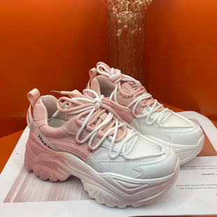Torre Shoes Women's 2025 Spring New Autumn and Winter White Explosions Thick-soled Joker Casual sneaker White Women's Shoes