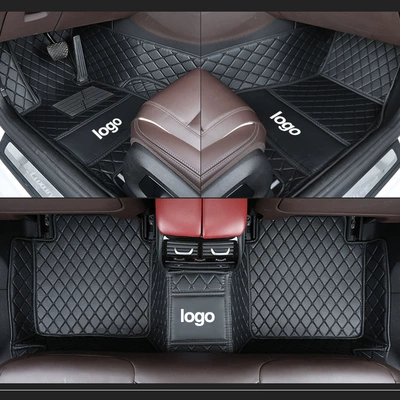 Car Floor Mats from the Source – Modelə uyğun ayaqaltı - black-with-black-stitching