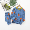 Autumn demi-season children's thermal underwear, set, children's clothing, suitable for teen