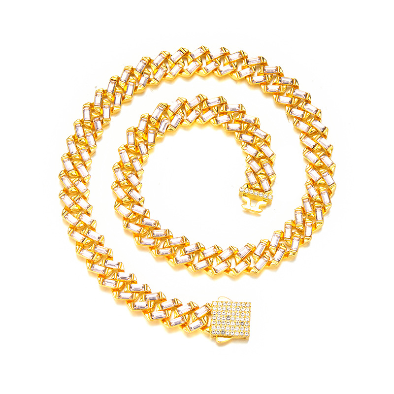 Fashion Geometric Alloy Inlay Rhinestones Unisex Sweater Chain 1 Piece