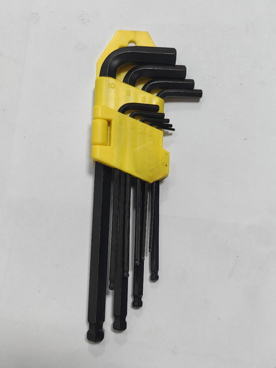 工厂直销球头内六角扳手9件套发黑L型内六角扳手