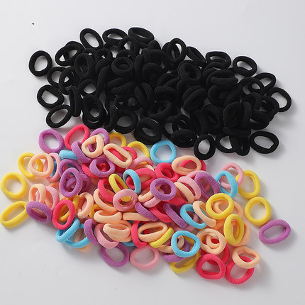 Korean high elastic small rubber band small children's hair ring girl hair rope cute head rope towel ring leather case for women