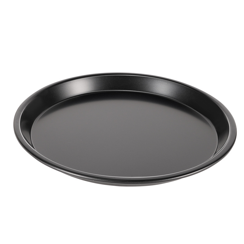 Wholesale factory bakery cake molds round pizza baking pans 6-14 inches aluminum non-stick pizza plates baking tools
