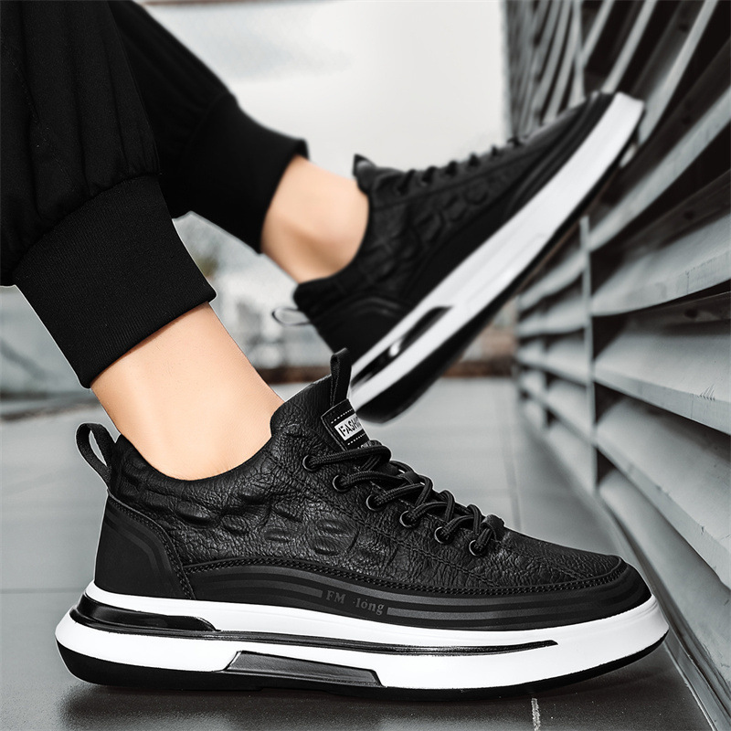 Zapatos de moda de cuatro estaciones zapatos deportivos de tendencia al aire libre zapatos casuales de suela gruesa de moda con zapatos de correr cómodos para hombres