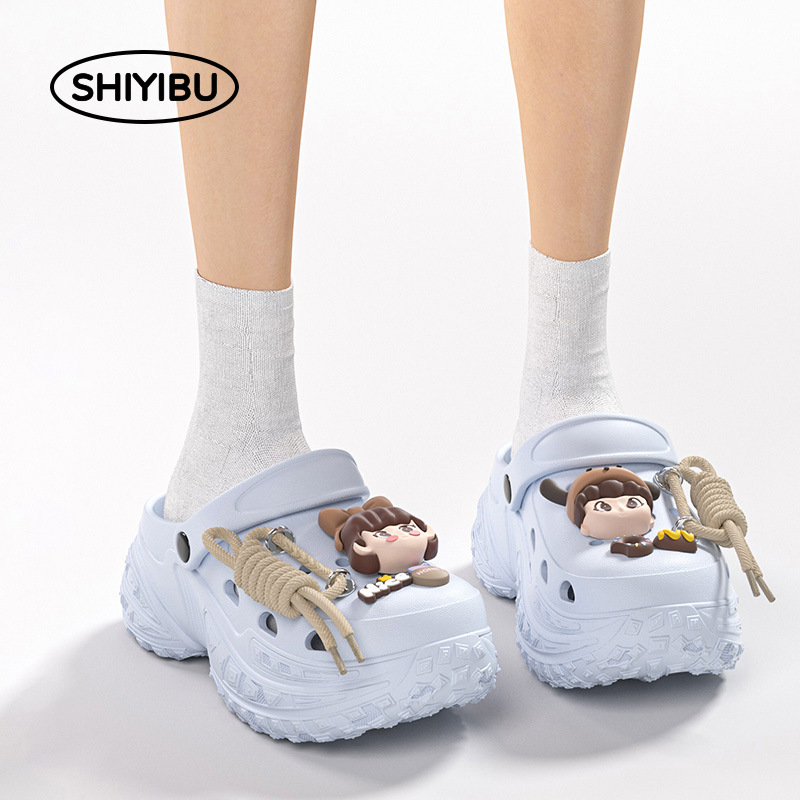 2026 Summer New Women's Thick-Soled Height-Increasing Eva Non-Slip Slippers with a Stepping-On-Clouds Feel, DIY Popular Clogs for Outdoor Wear 2026 Summer New Women's Thick-Soled Height-Increasing Eva Non-Slip Slippers with a Stepping-On-Clouds Feel, DIY Popular Clogs for Outdoor Wear