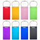 Cross-border in stock metal aluminum luggage tag luggage pendant logo anti-loss tag blank with lanyard laser logo