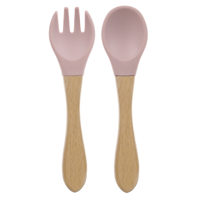 Lotus root starch color (wooden fork spoon)