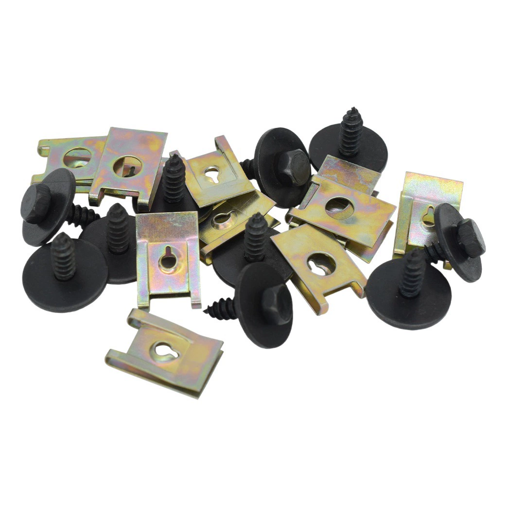 40 шт. Установленная на шасси металлическая гайка/винтовая шайба для BMW E46 E92 E90