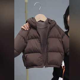 儿童棉服205冬季新款加厚外套连帽宝宝棉衣男女童洋气保暖棉袄