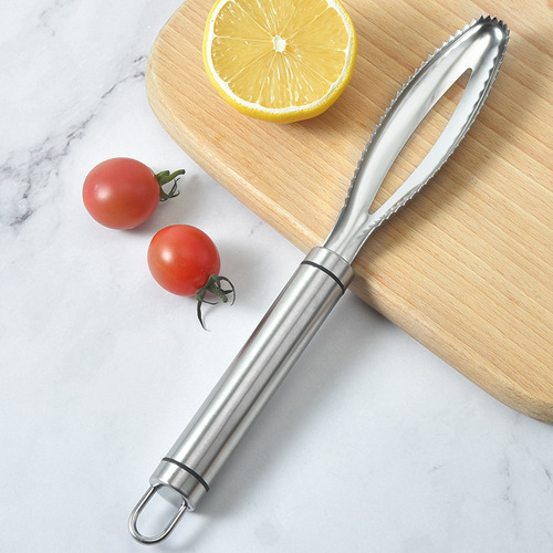 Wholesale stainless steel fish scale planer 304 thickened fish scale fish scraper multi-functional brush fish planer kitchen tool