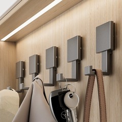 Clothes hook with hole for fixing, entrance wardrobe, shoe cabinet, entryway coat rack, single wall-mounted clothes hook