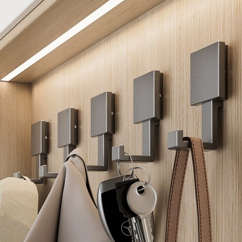Clothes hook with hole for fixing, entrance wardrobe, shoe cabinet, entryway coat rack, single wall-mounted clothes hook