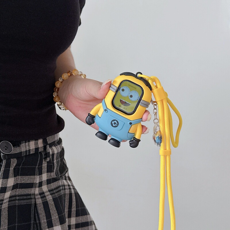 Yellow Little Man Protective Case Suitable for Apple Watch S11/10/9 Iwatchultra Silicone