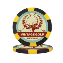 高爾夫球標clay粘土空白球幣高爾夫球位標籌碼幣記定制LOGO貼紙