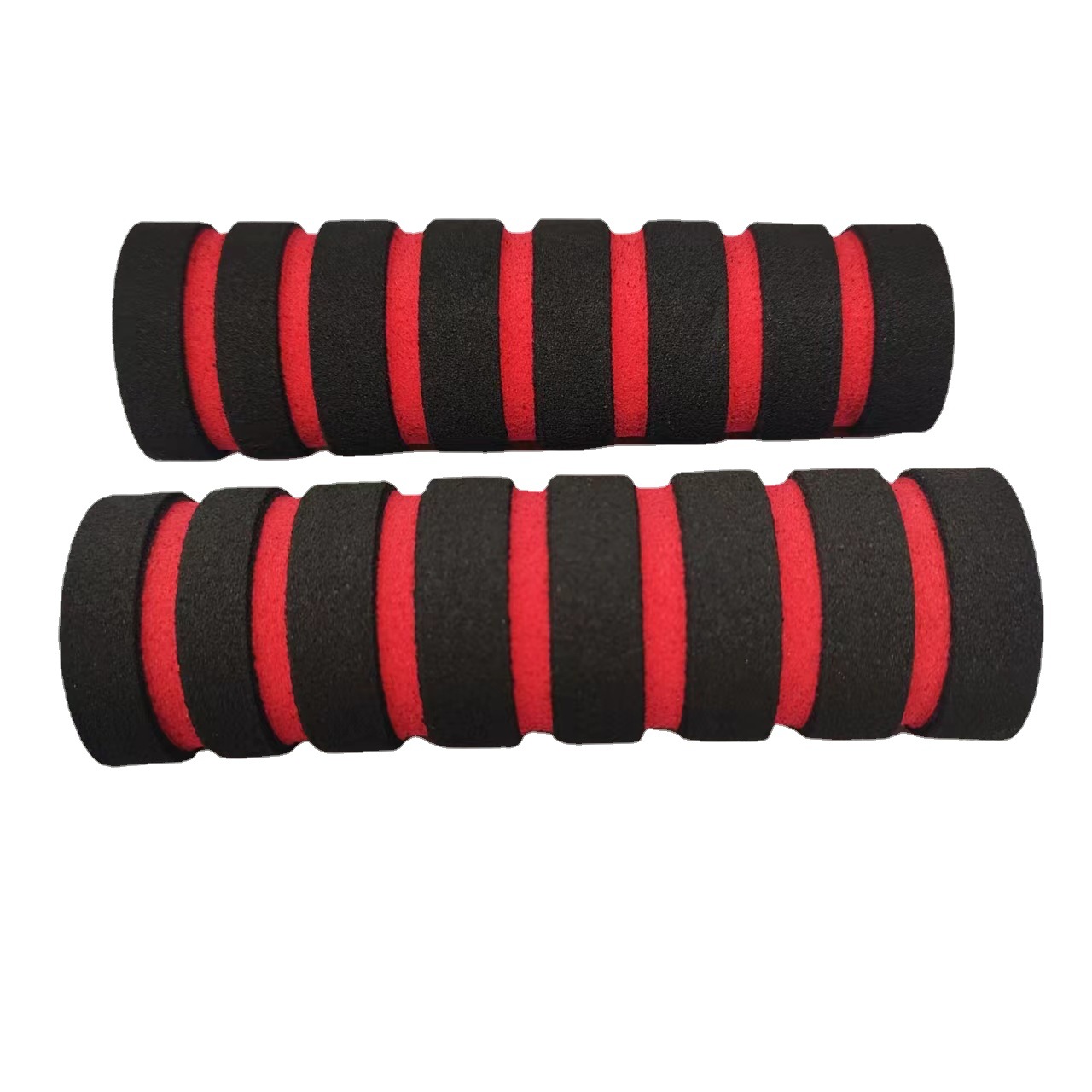 Mountain Bike Shock-absorbing Bamboo Two-color Sponge Handle Cycling Equipment Handlebar Cover Rubber Foam Foam Tube Sponge Handle