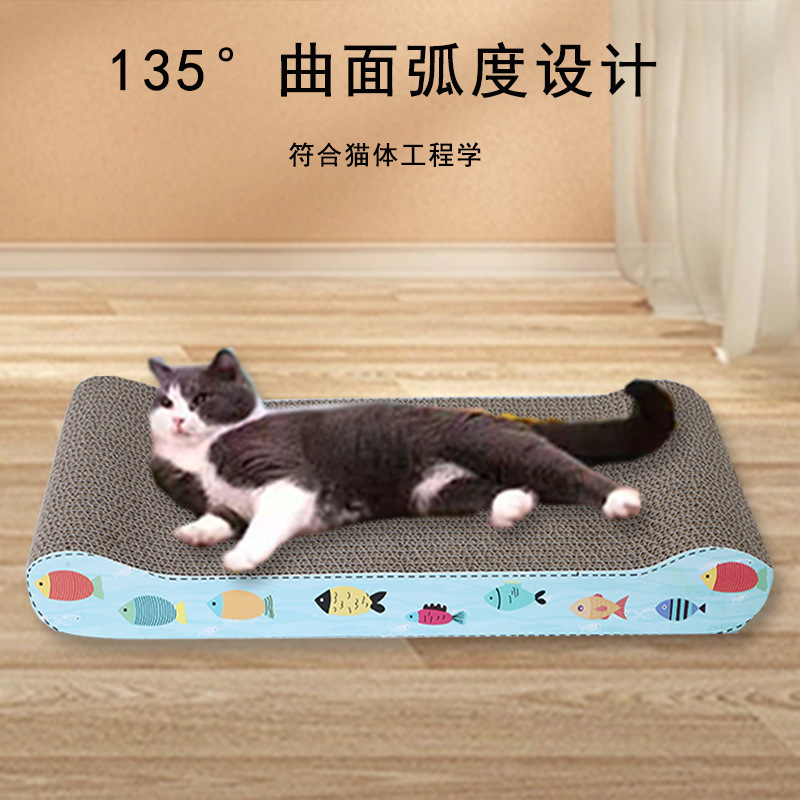 ペット用品の工場直接供給、傷つきにくい爪、大きな段ボール紙の猫の爪とぎボード、漫画の脱落しない猫のおもちゃの卸売|undefined