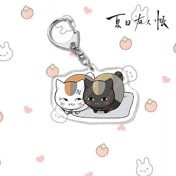 夏目友人帳 夏目貴志 猫先生 斑夏目玲子 周辺ギフト ペンダント アクリルキーホルダー|undefined
