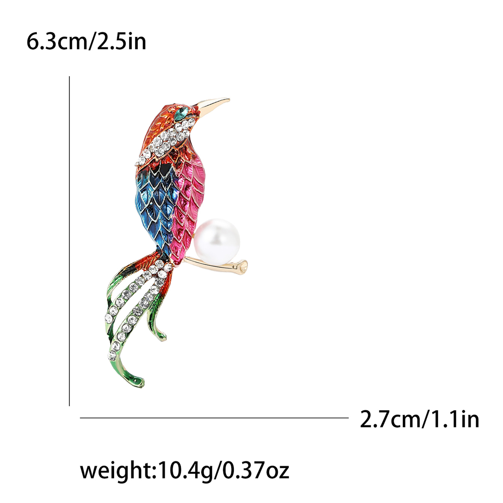 Holiday, Tea Party Occasion Alloy Material Elegant Simple Style Pin Animal Alloy Enamel Women's Brooches