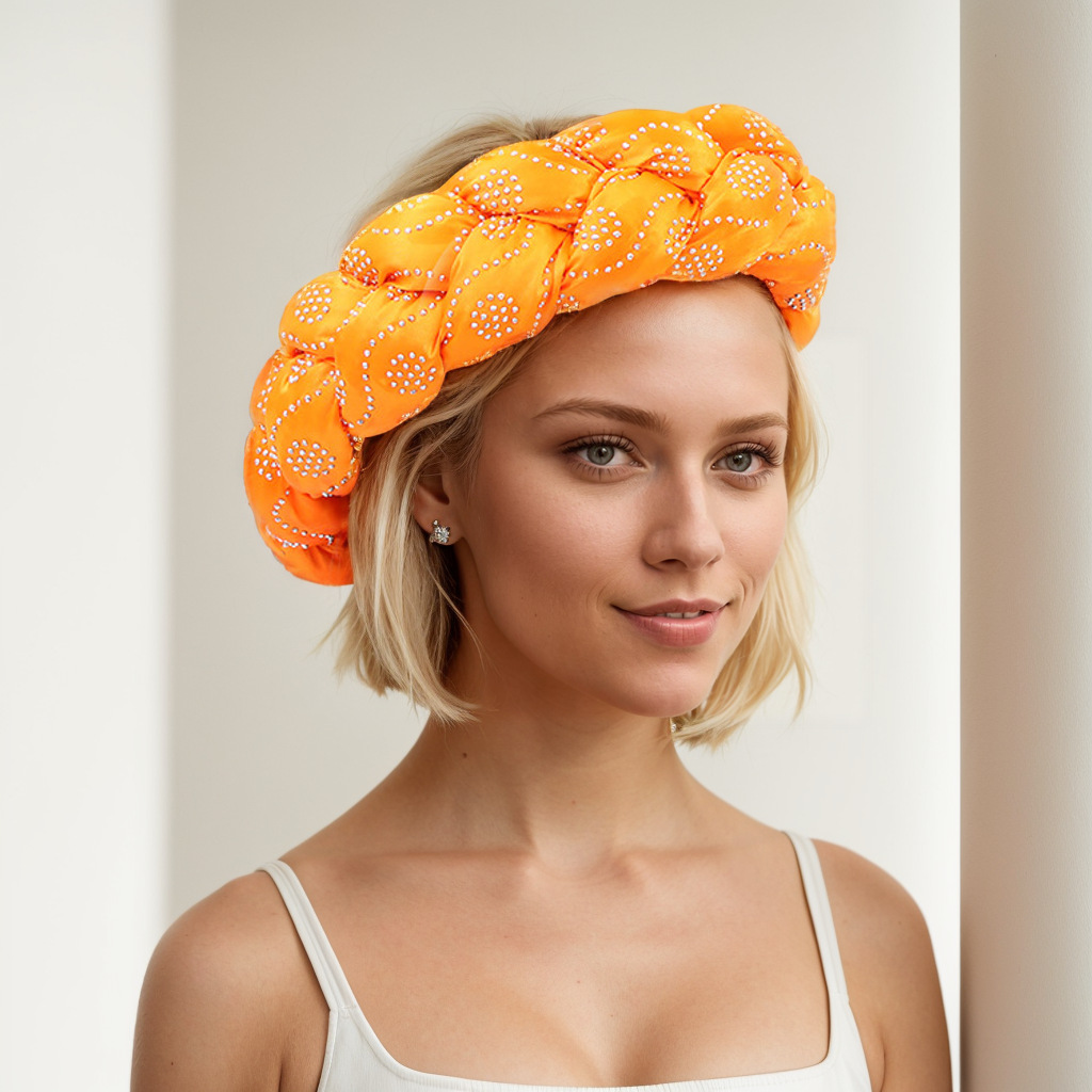 Cappello musulmano Color Ding fascia per capelli multicolore hot drill nuova treccia per capelli fascia per capelli_voghion.com