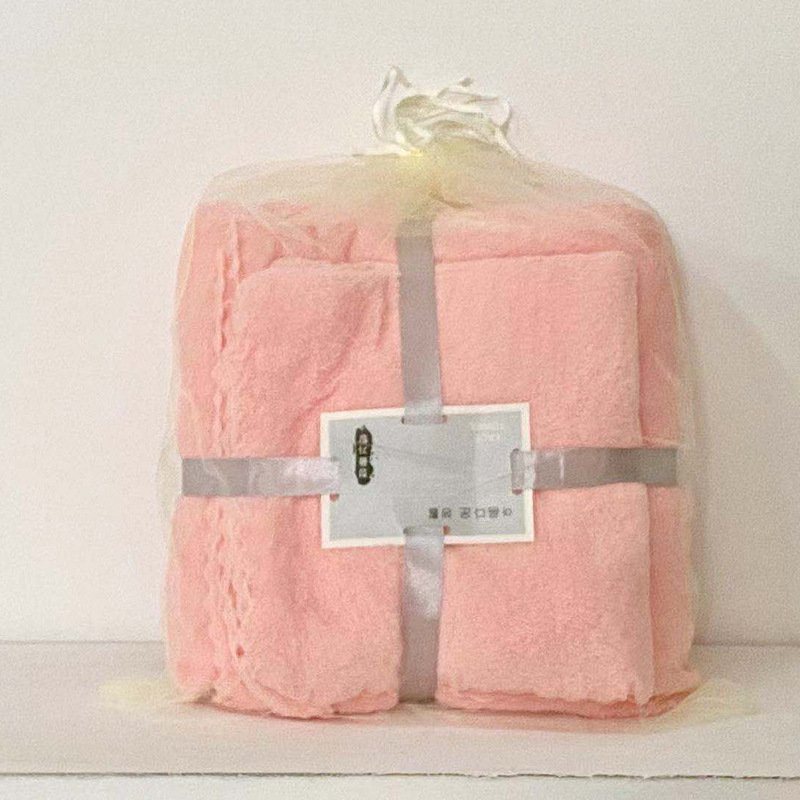 Factory wholesale coral fleece towel simple soft absorbent towel bath towel suit coral fleece mother and child towel production Factory wholesale coral fleece towel simple soft absorbent towel bath towel suit coral fleece mother and child towel production