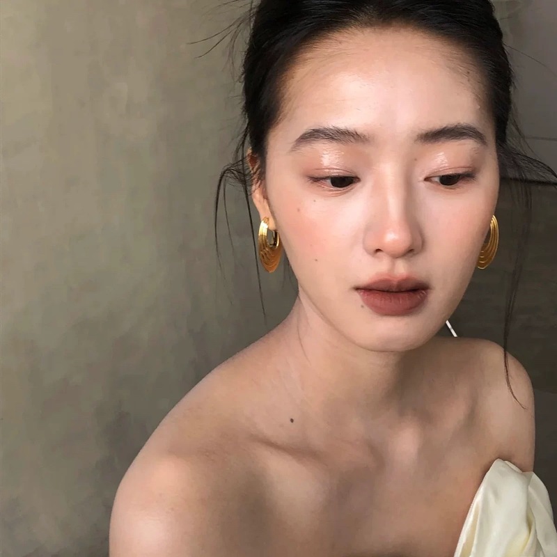 欧美夸张气质金色耳环高级感复古轻奢耳坠精致小众复古耳圈耳饰品|undefined
